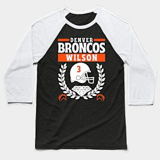 Denver Broncos Wilson 3 Edition 2 Baseball T-Shirt